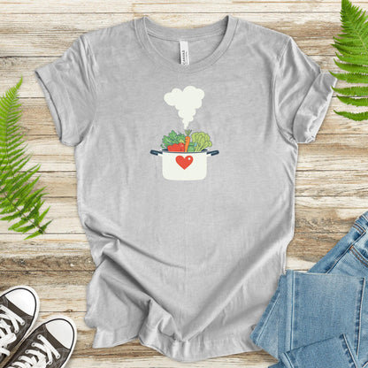 Veggie Love T-Shirt – Heartwarming Cooking Vibes - TShirtree