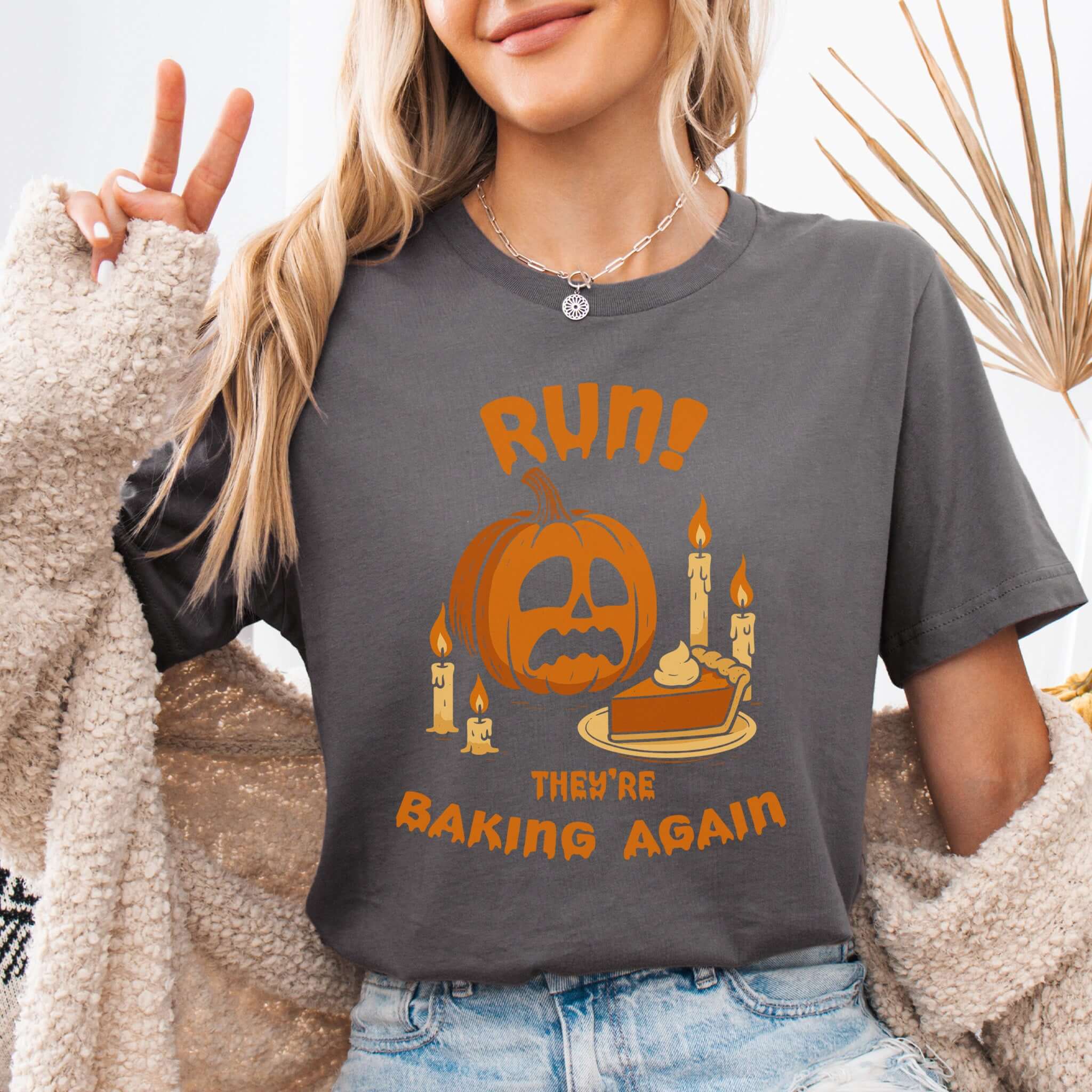 Funny Pumpkin Baking Halloween T-Shirt – Spooky Fall Sweater for Baking Lovers