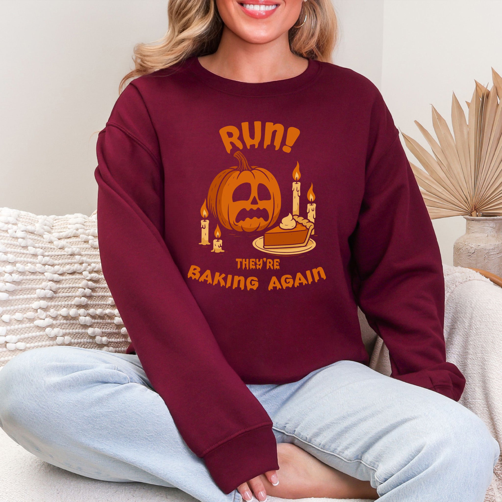 Pumpkin Pie Panic Sweatshirt – Funny Halloween & Thanksgiving Baking Sweater