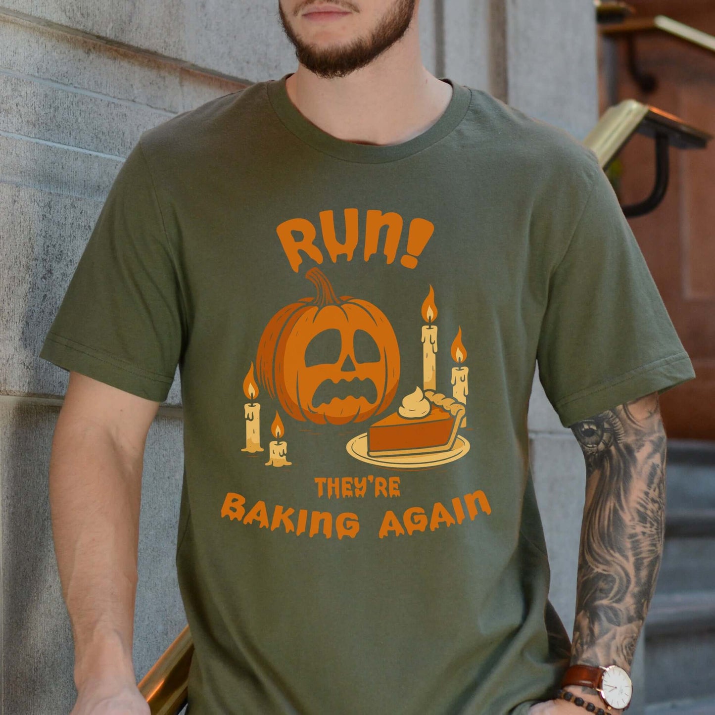 Funny Pumpkin Baking Halloween T-Shirt – Spooky Fall Sweater for Baking Lovers