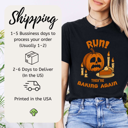 Funny Pumpkin Baking Halloween T-Shirt – Spooky Fall Sweater for Baking Lovers