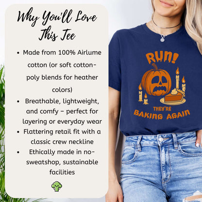 Funny Pumpkin Baking Halloween T-Shirt – Spooky Fall Sweater for Baking Lovers
