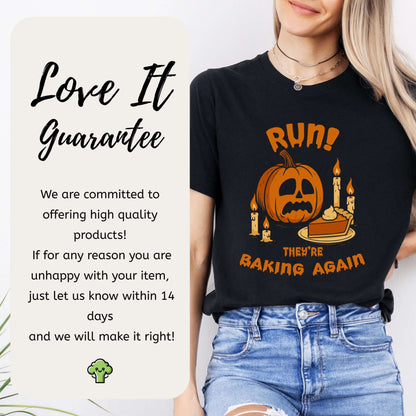 Funny Pumpkin Baking Halloween T-Shirt – Spooky Fall Sweater for Baking Lovers