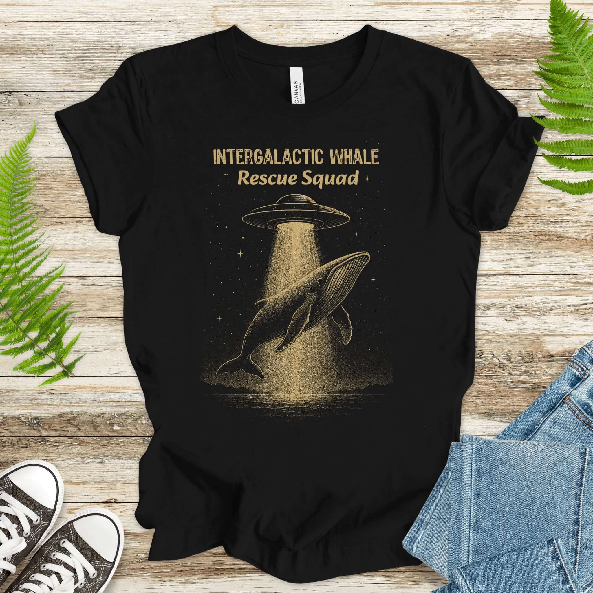 Intergalactic Whale Rescue Squad Shirt – Funny Humpback Whale T-Shirt