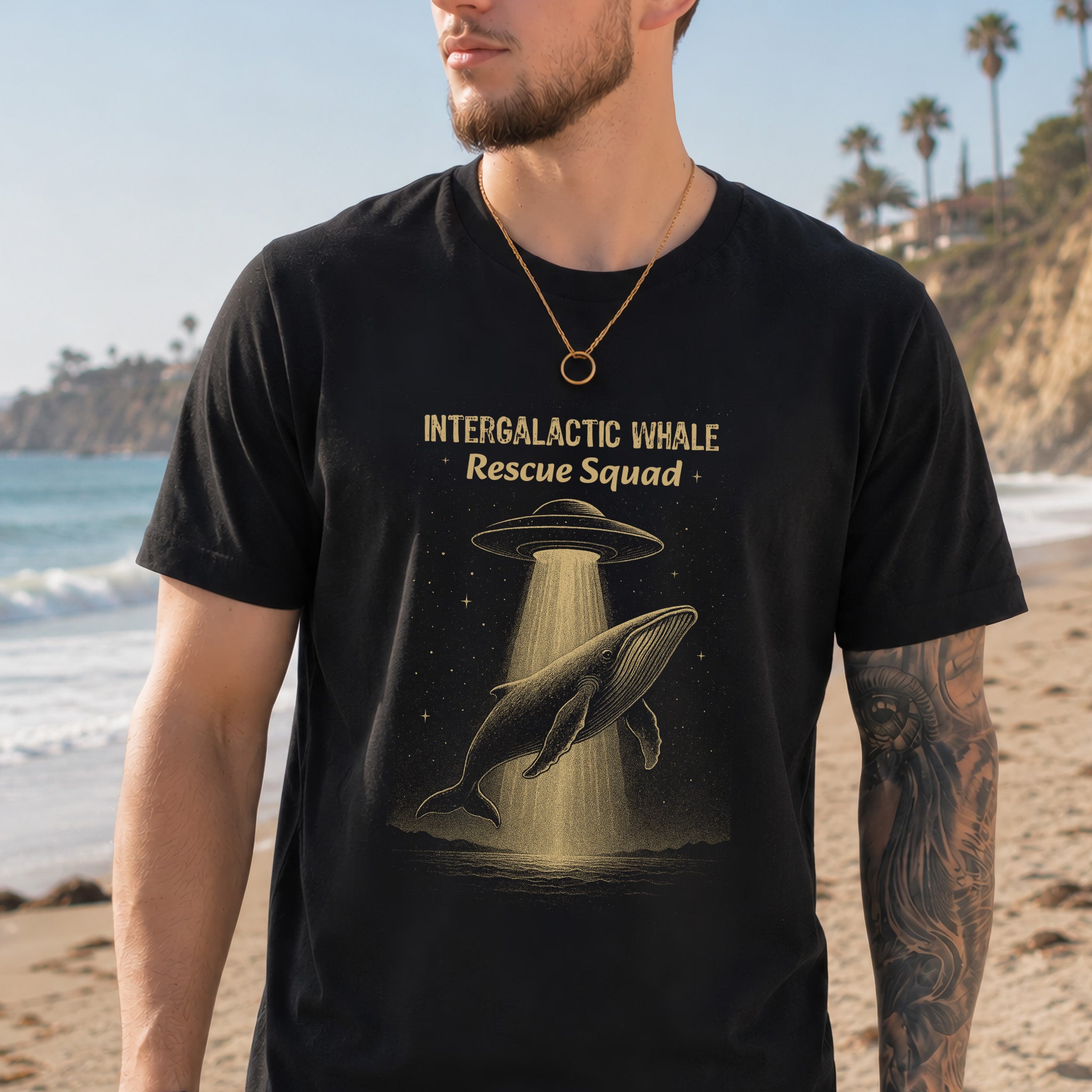 Intergalactic Whale Rescue Squad Shirt – Funny Humpback Whale T-Shirt