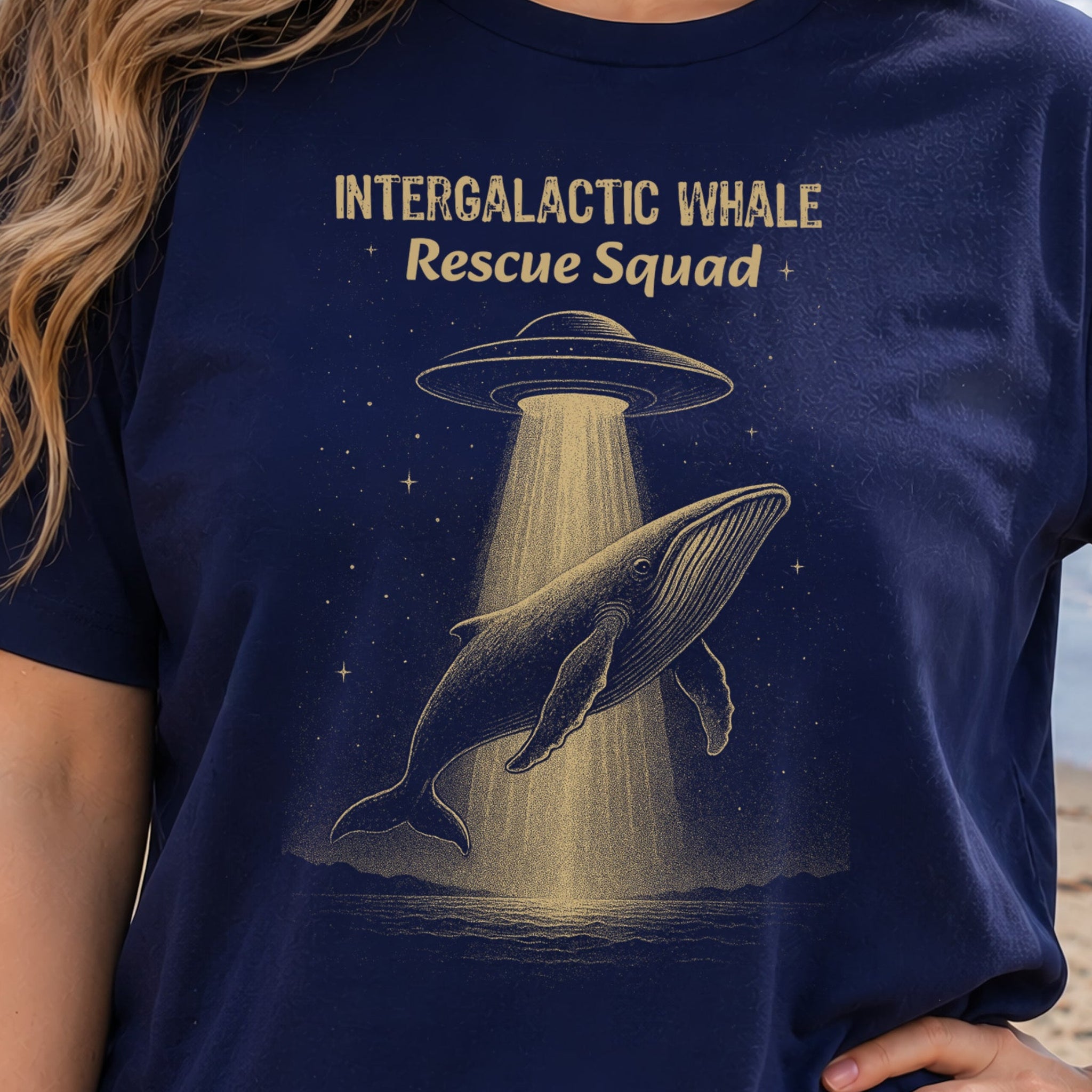 Intergalactic Whale Rescue Squad Shirt – Funny Humpback Whale T-Shirt
