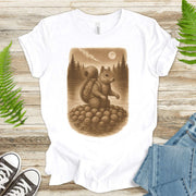 Squirrel & Nuts by the Lake – Japanese Style T-Shirt