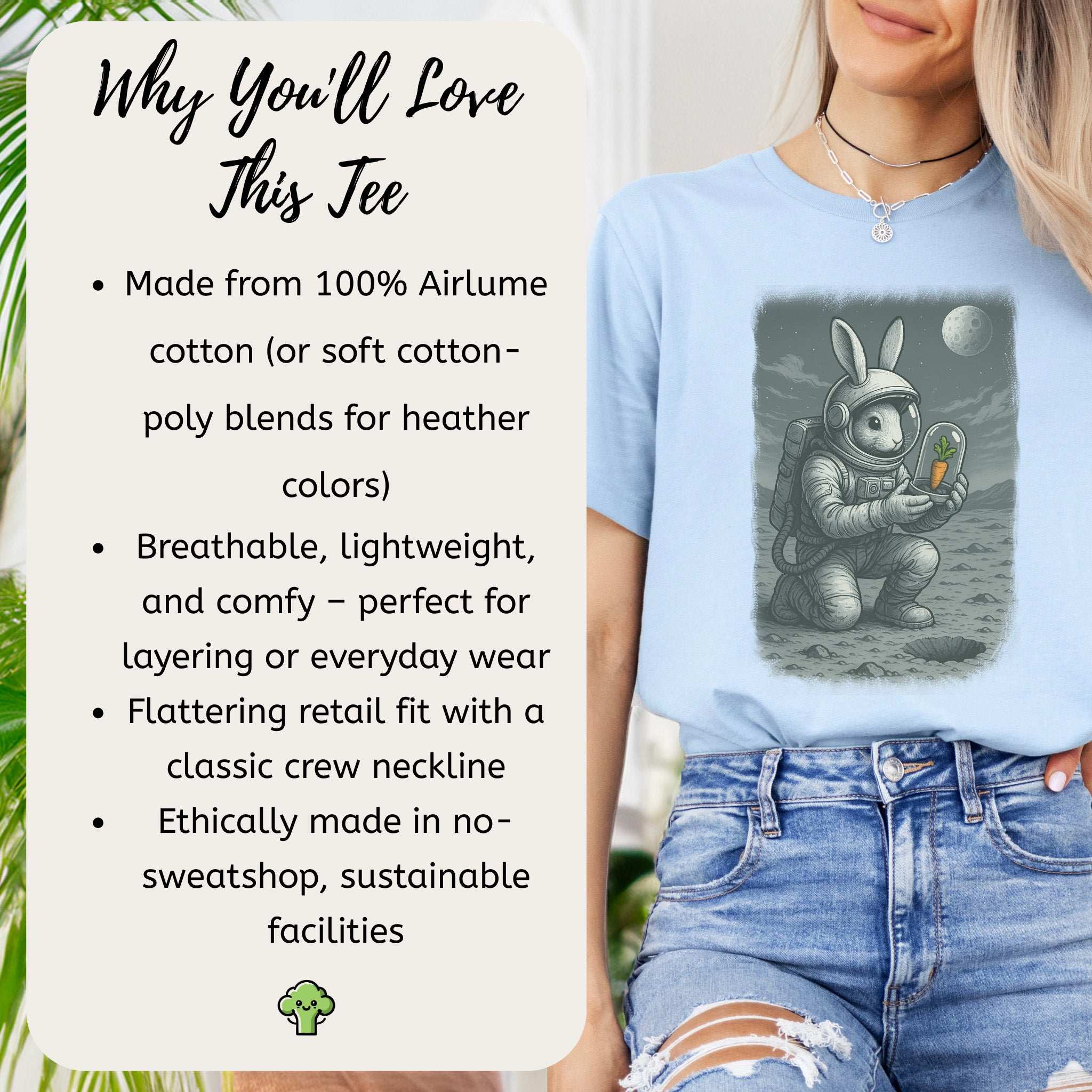 Astronaut Bunny Carrot T-Shirt – Funny Space Rabbit Galaxy Tee