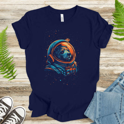 Cosmic Explorer Bear Shirt – Space Animal Astronaut T-Shirt