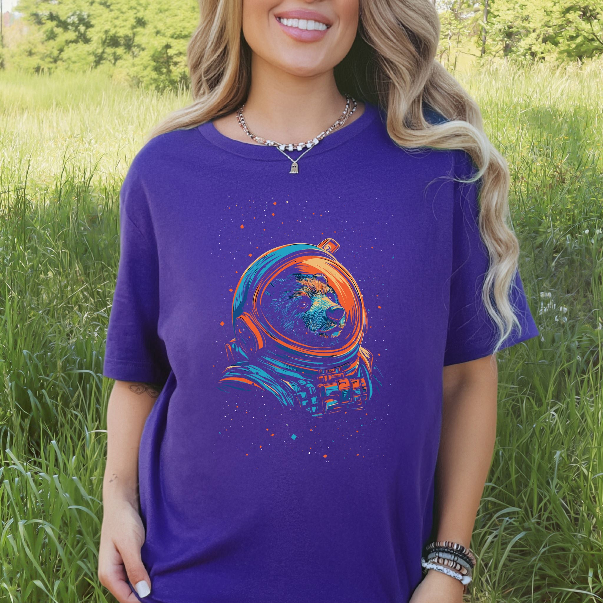 Cosmic Explorer Bear Shirt – Space Animal Astronaut T-Shirt