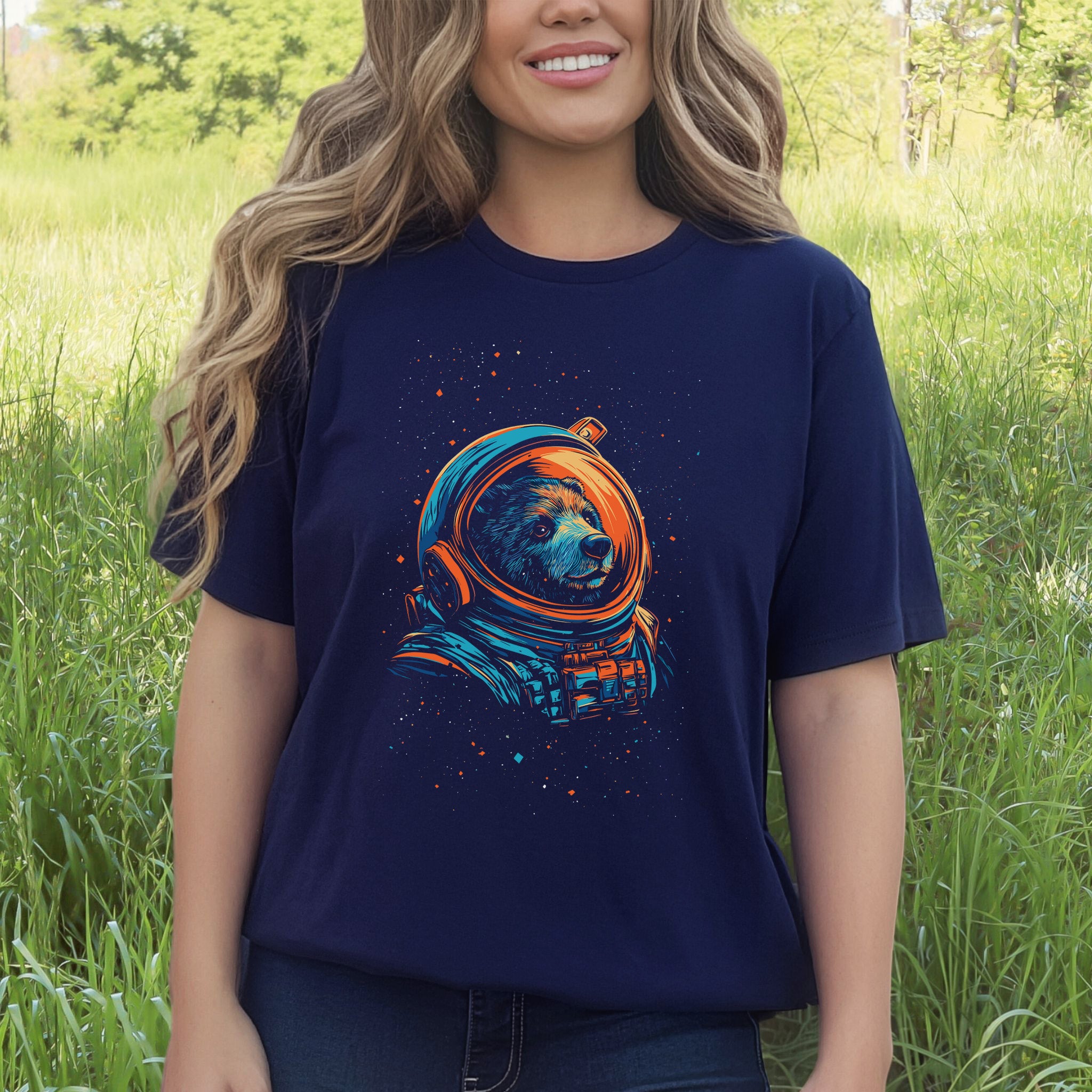 Cosmic Explorer Bear Shirt – Space Animal Astronaut T-Shirt