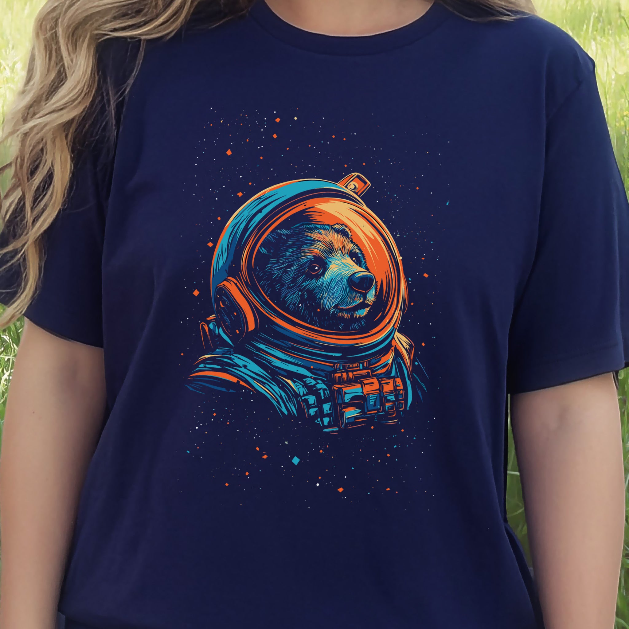 Cosmic Explorer Bear Shirt – Space Animal Astronaut T-Shirt