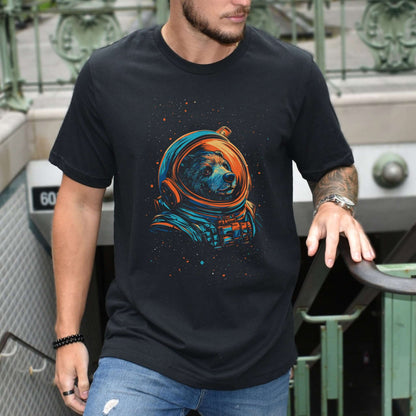 Cosmic Explorer Bear Shirt – Space Animal Astronaut T-Shirt