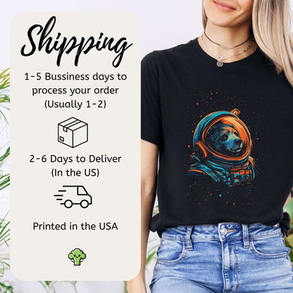 Cosmic Explorer Bear Shirt – Space Animal Astronaut T-Shirt
