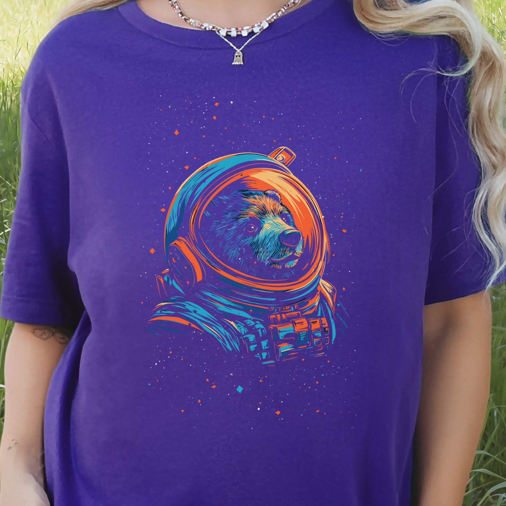 Cosmic Explorer Bear Shirt – Space Animal Astronaut T-Shirt