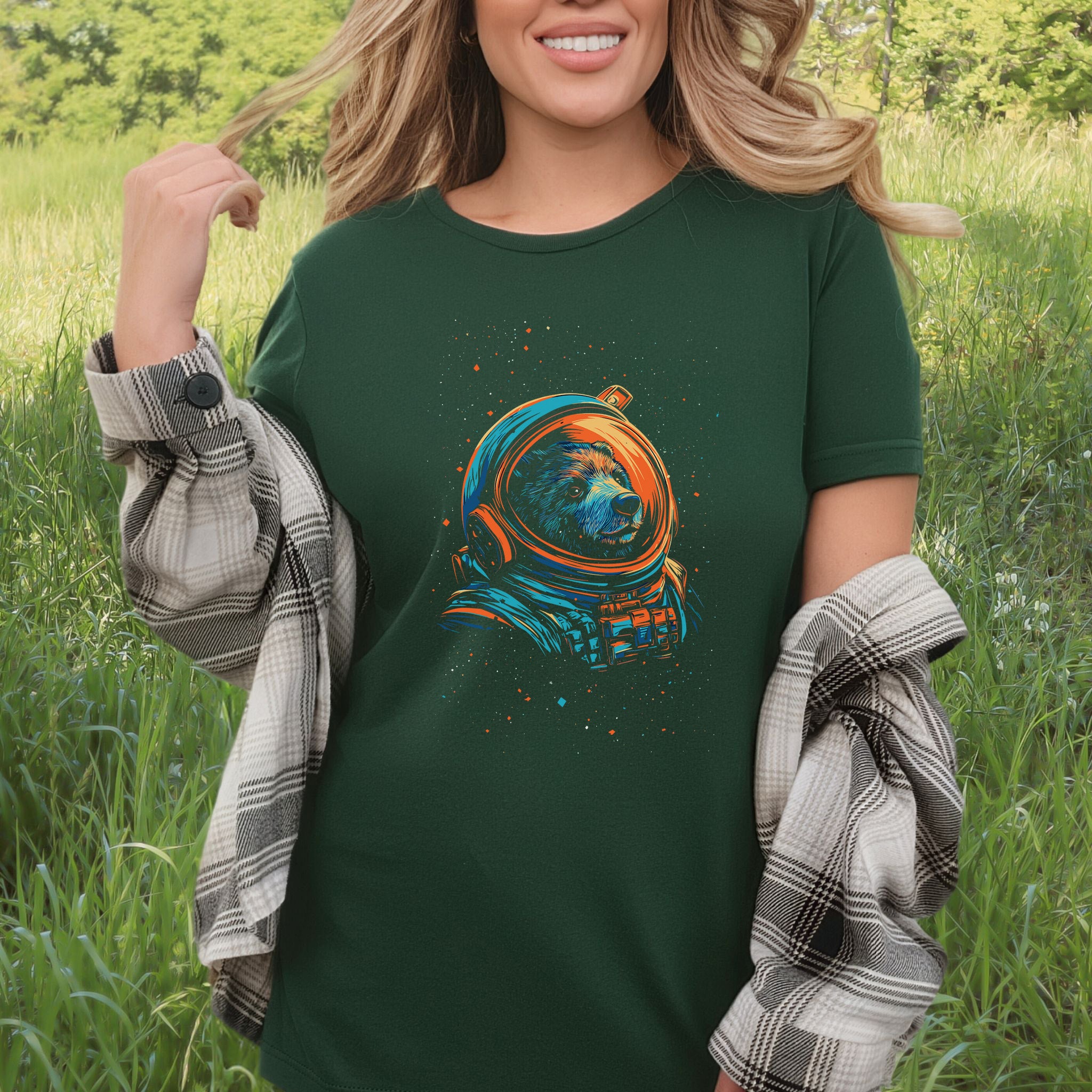 Cosmic Explorer Bear Shirt – Space Animal Astronaut T-Shirt