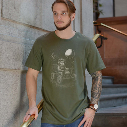 Astronaut Fox Moon Rover T-Shirt – Space Explorer Animal Tee