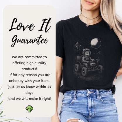 Astronaut Fox Moon Rover T-Shirt – Space Explorer Animal Tee
