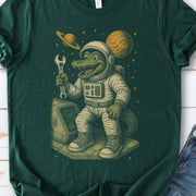Astronaut Alligator Repair Crew T-Shirt – Funny Space Reptile Tee