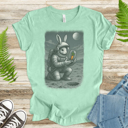 Astronaut Bunny Carrot T-Shirt – Funny Space Rabbit Galaxy Tee