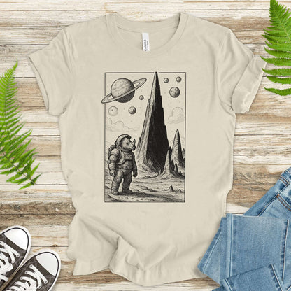 Astronaut Rhino T-Shirt – Retro Safari Space Adventure Tee