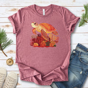 Colorful Sea Turtle T-Shirt – Swimming with Coral