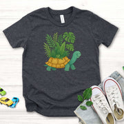 Jungle Tortoise Plant Lover – Slow & Leafy Vibes Youth Tee