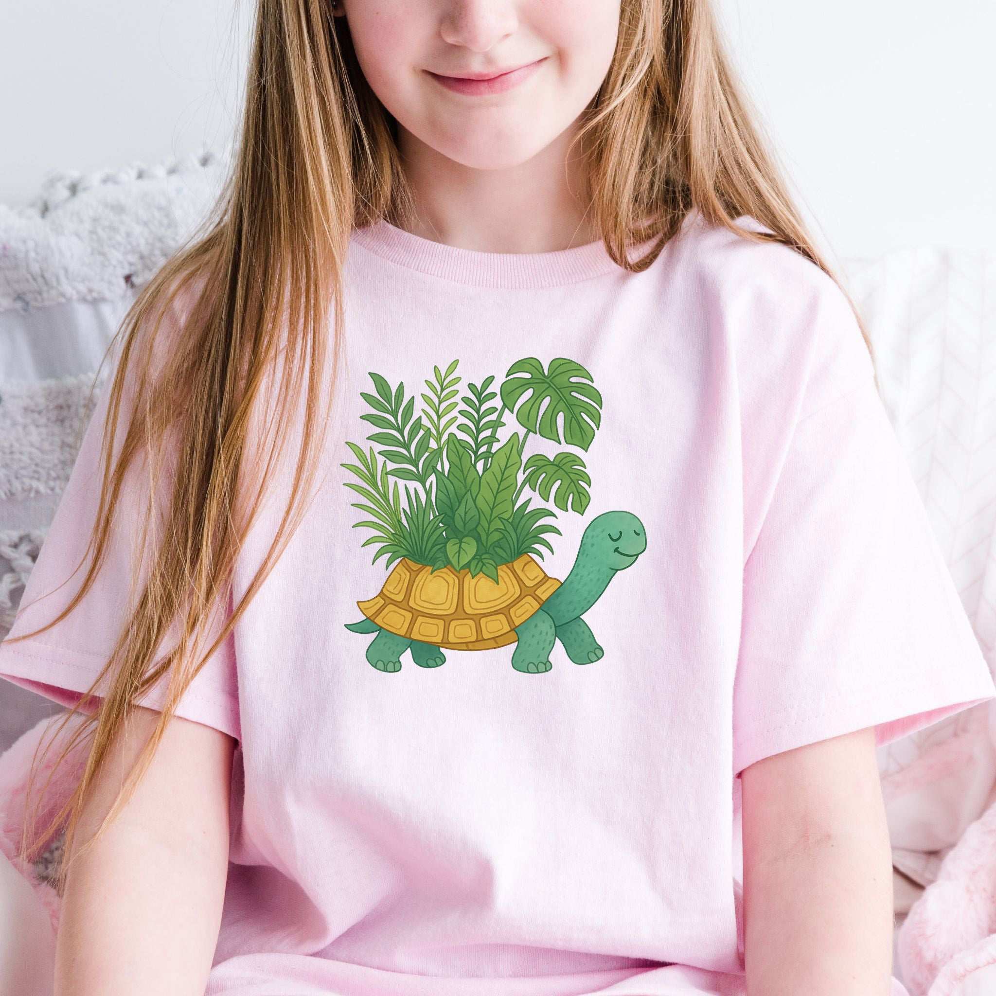 Jungle Tortoise Plant Lover – Slow & Leafy Vibes Youth Tee