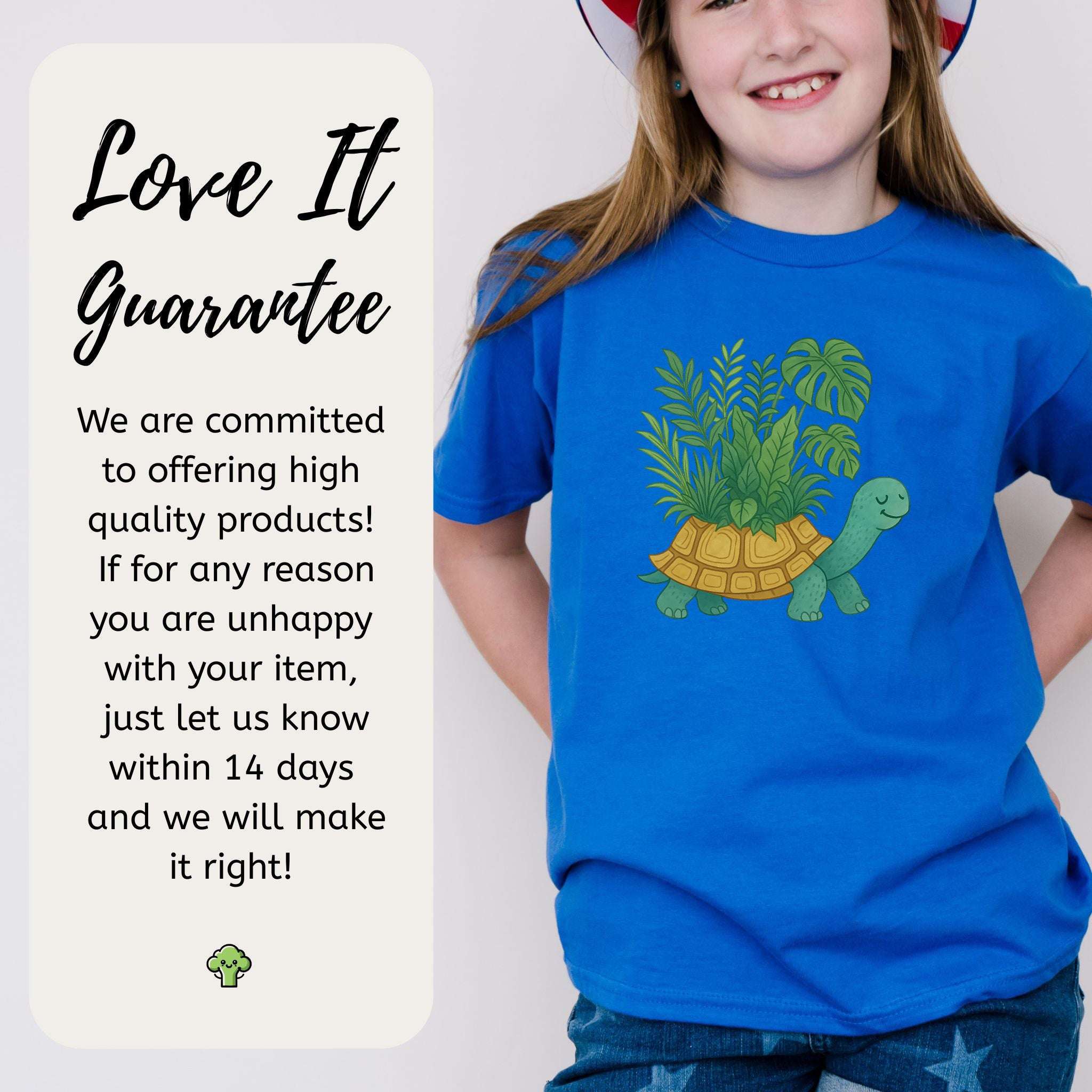 Jungle Tortoise Plant Lover – Slow & Leafy Vibes Youth Tee