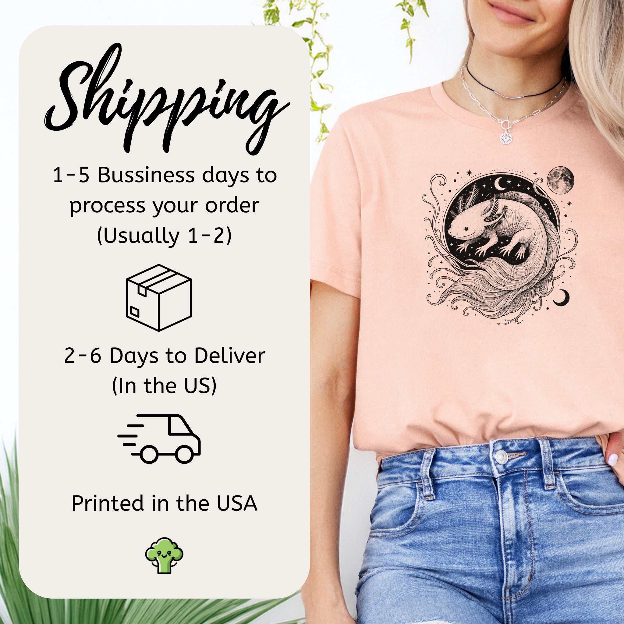 Axolotl Delicate Circle Illustration T-Shirt