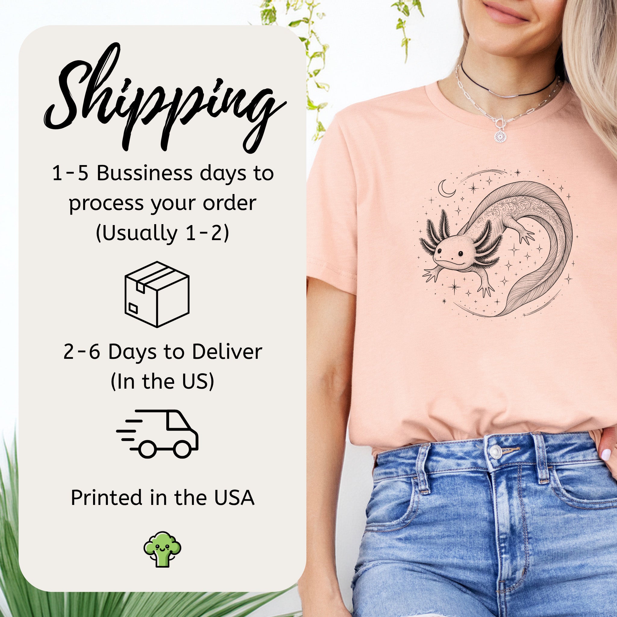 Axolotl in Whimsical Waters T-Shirt