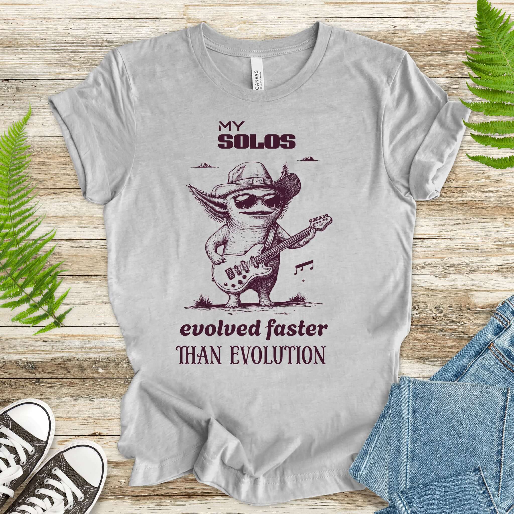 Axolotl Rock Star Evolution T-Shirt