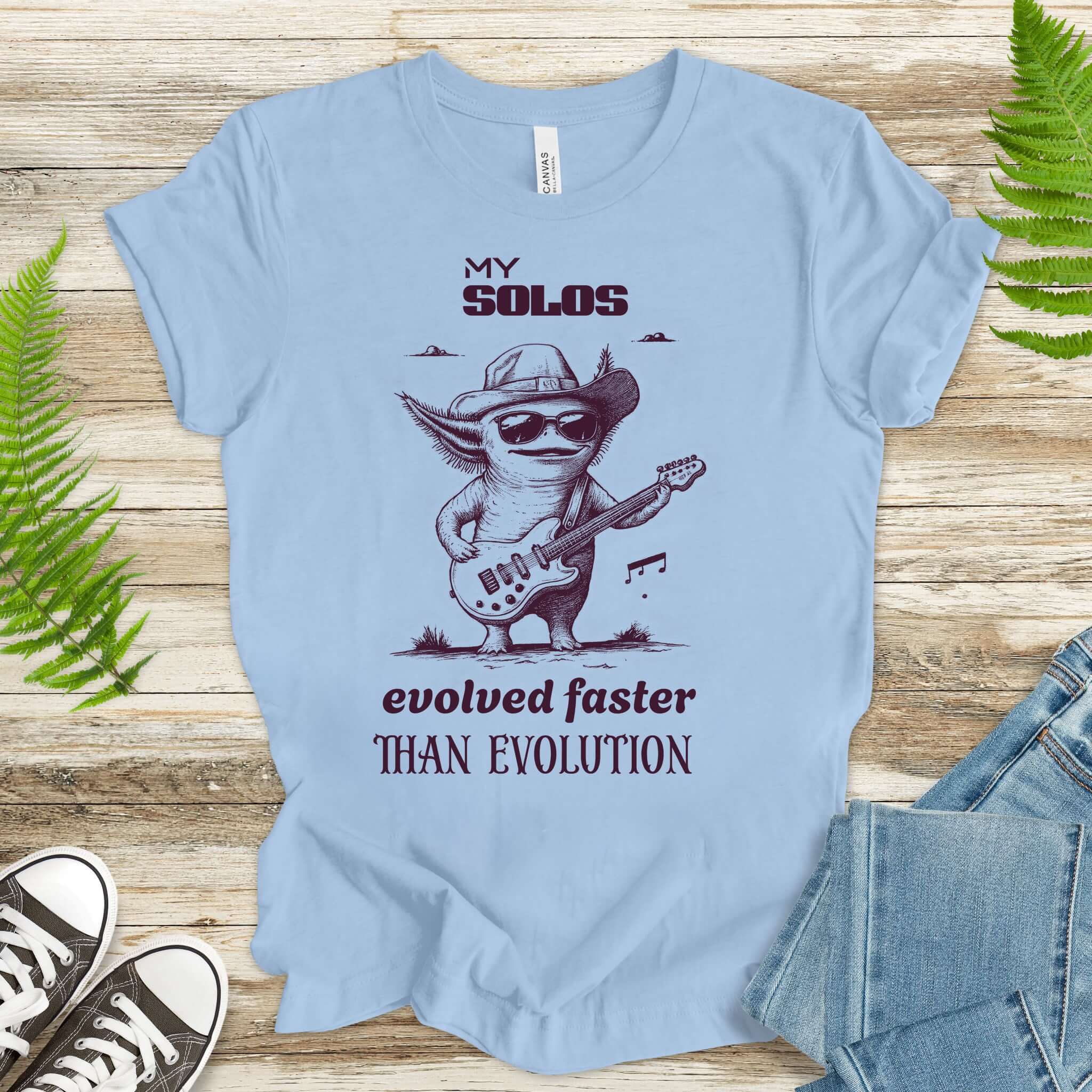 Axolotl Rock Star Evolution T-Shirt