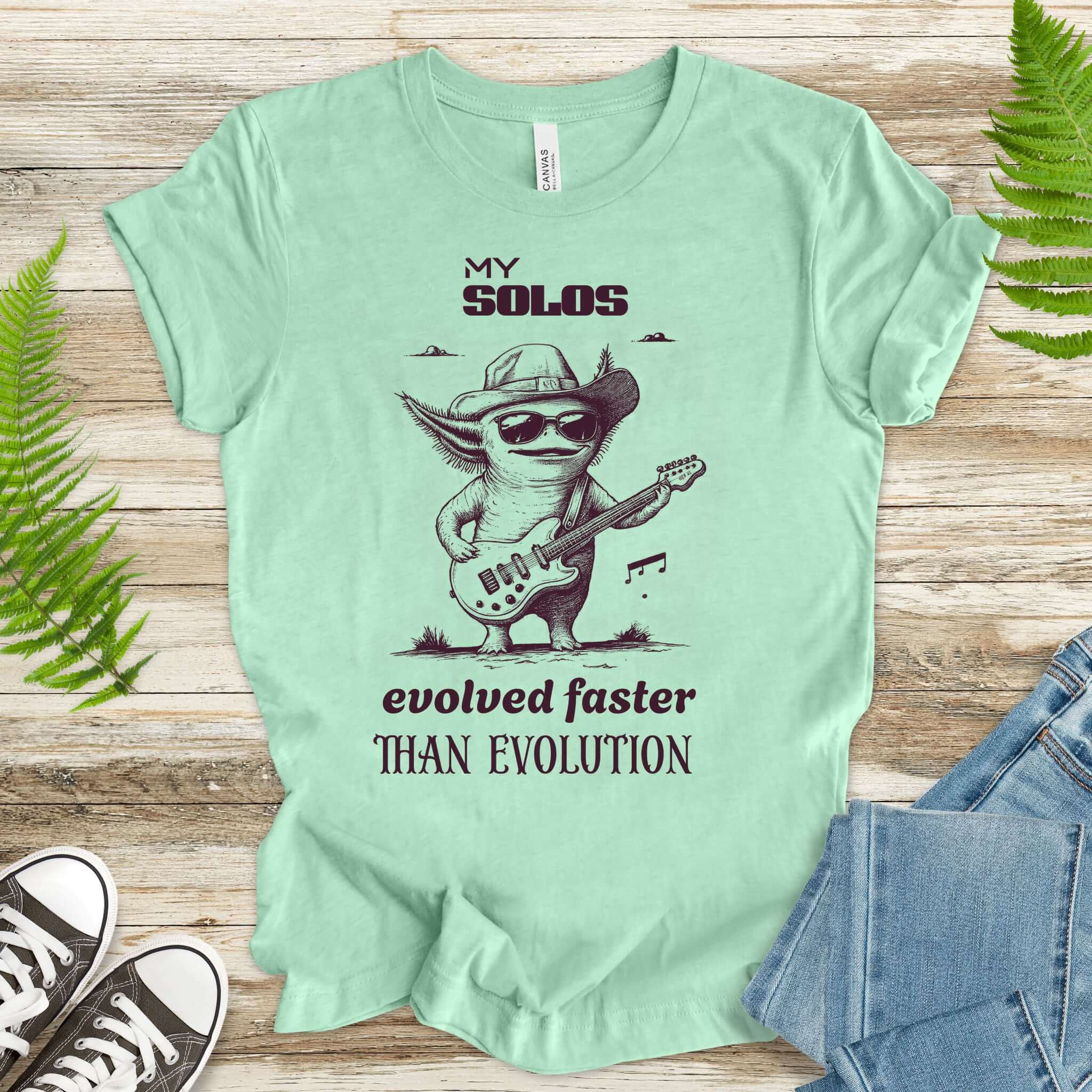 Axolotl Rock Star Evolution T-Shirt