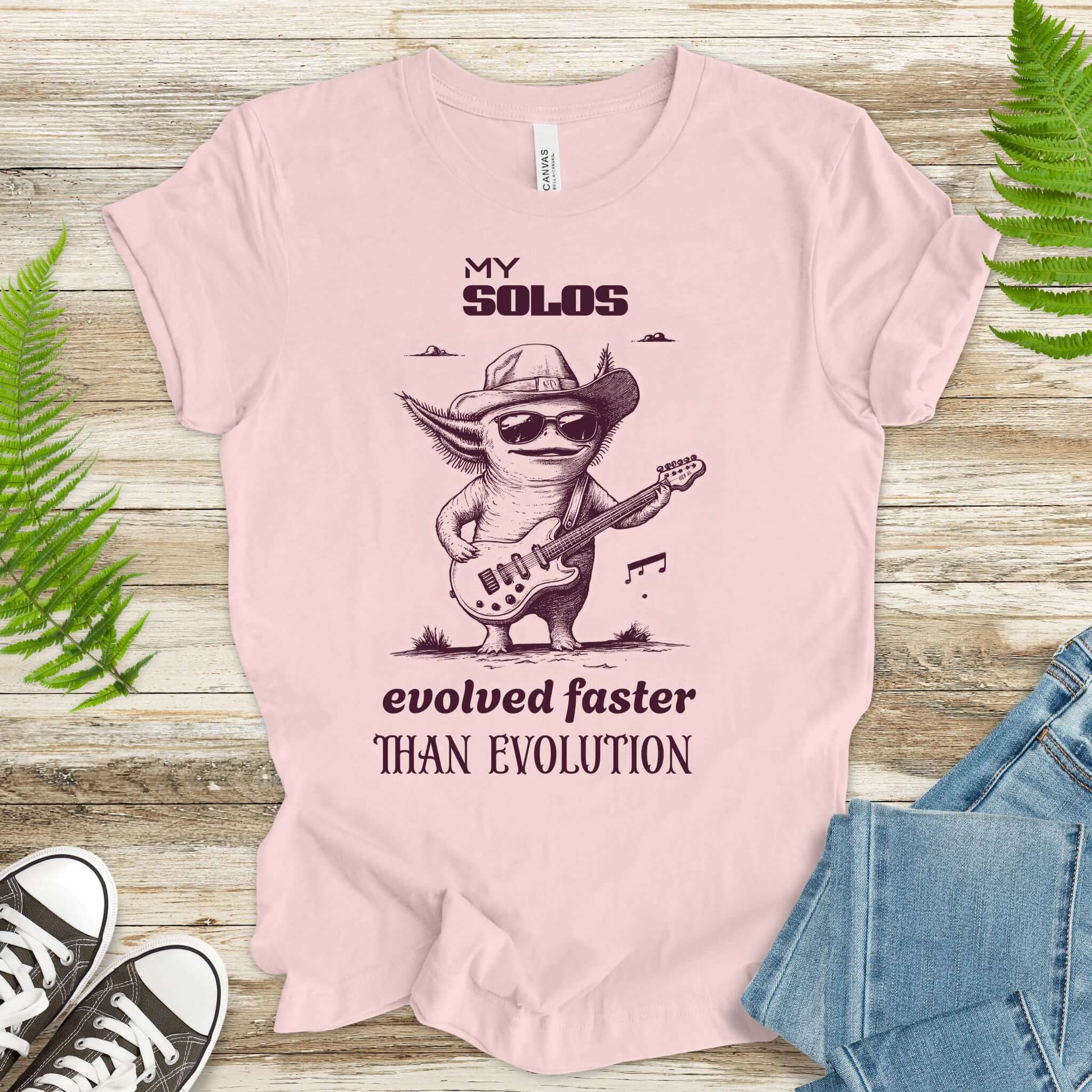 Axolotl Rock Star Evolution T-Shirt