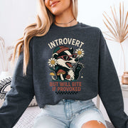 Introvert Badger Sweatshirt – Funny Animal Attitude for Quiet Rebels