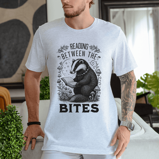 Badger Reading Between the Bites T-Shirt