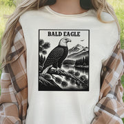 Bald Eagle Mountain Landscape Vintage Raptor Wildlife T-Shirt