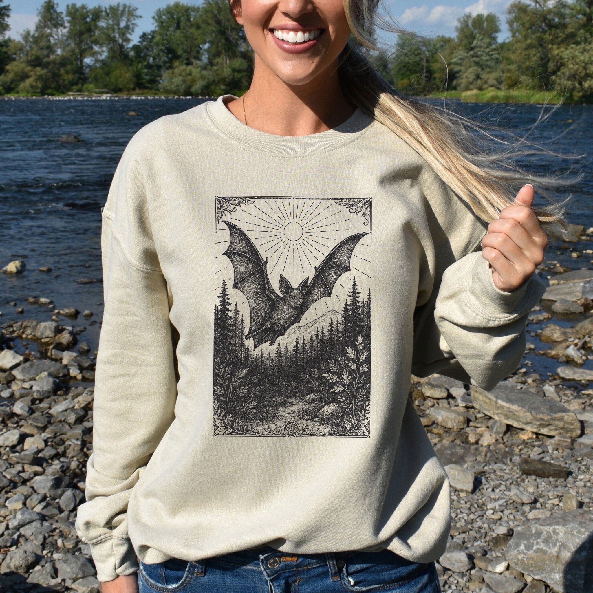 Nocturnal Guide – Bat Spirit Animal Sweatshirt