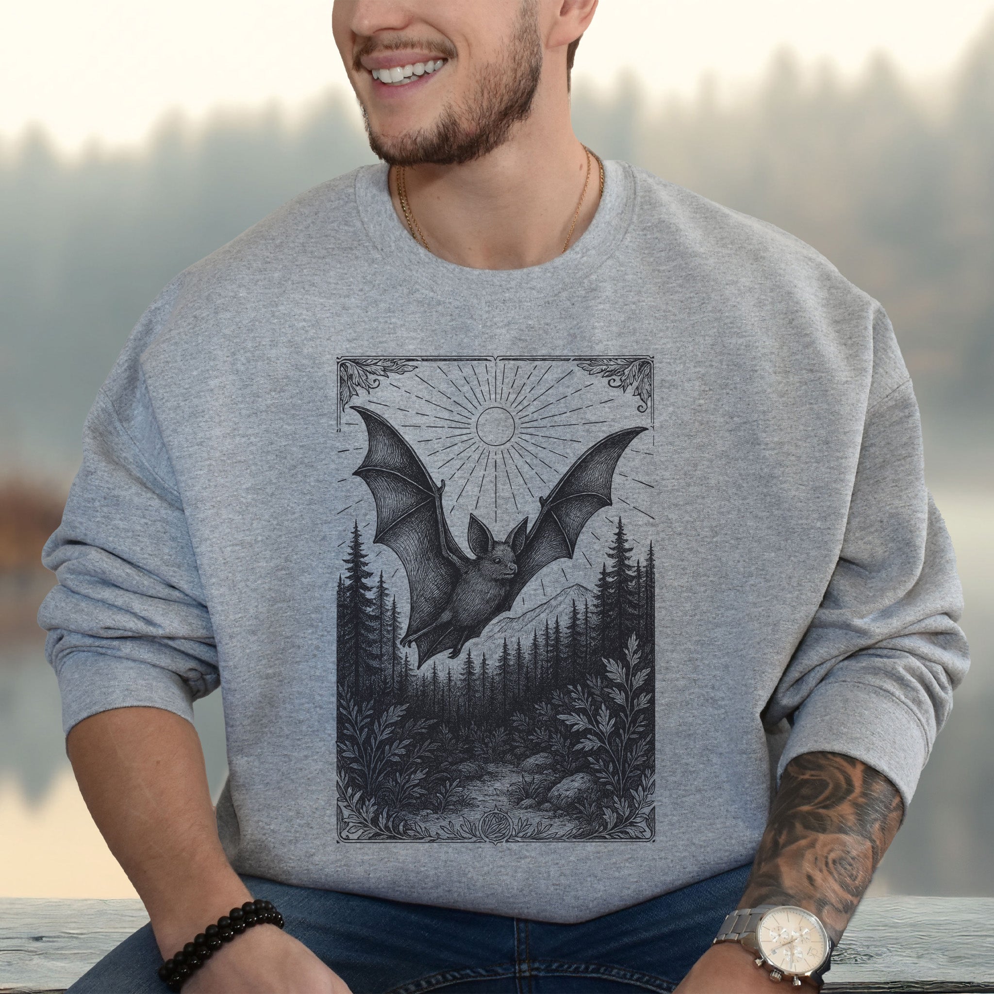 Nocturnal Guide – Bat Spirit Animal Sweatshirt