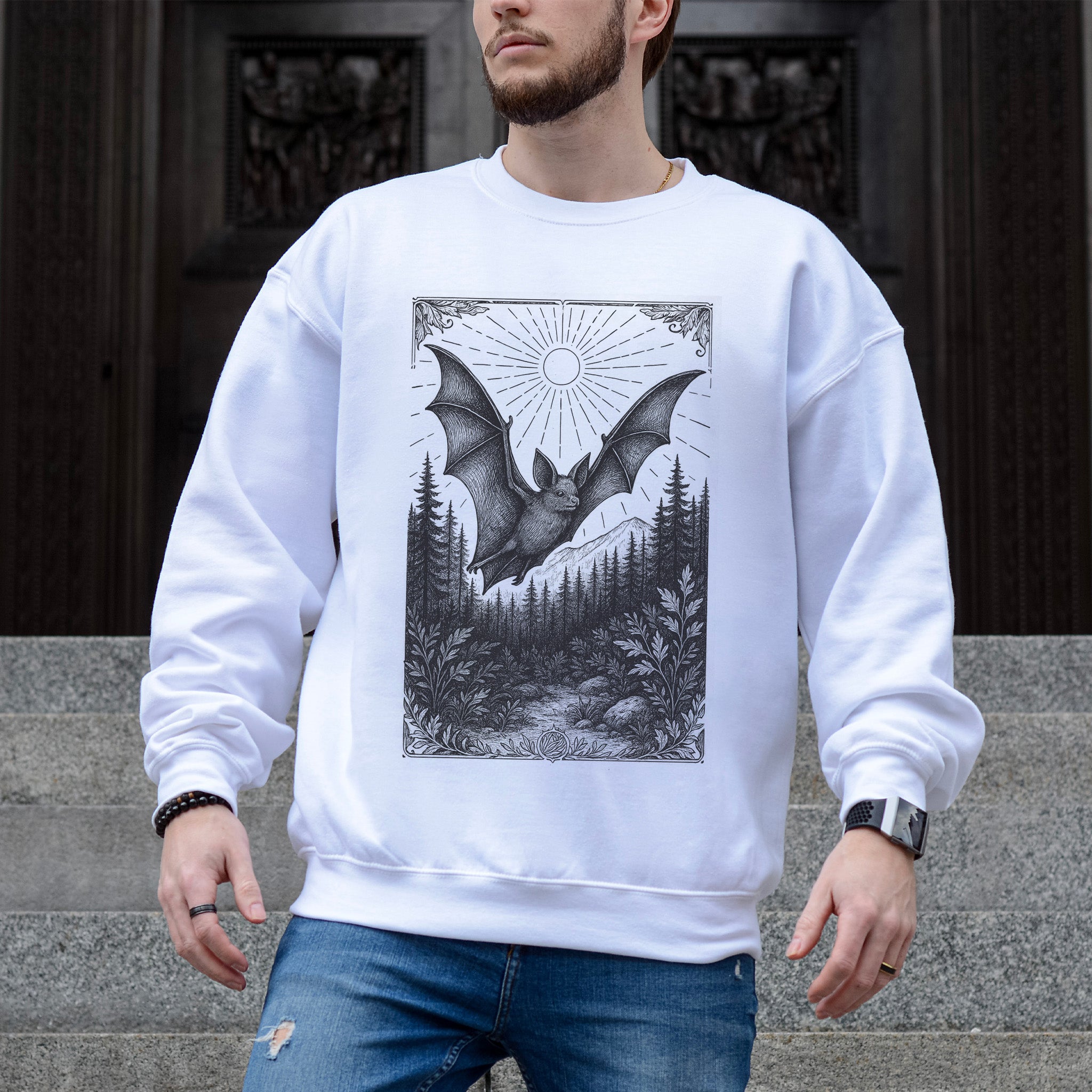 Nocturnal Guide – Bat Spirit Animal Sweatshirt