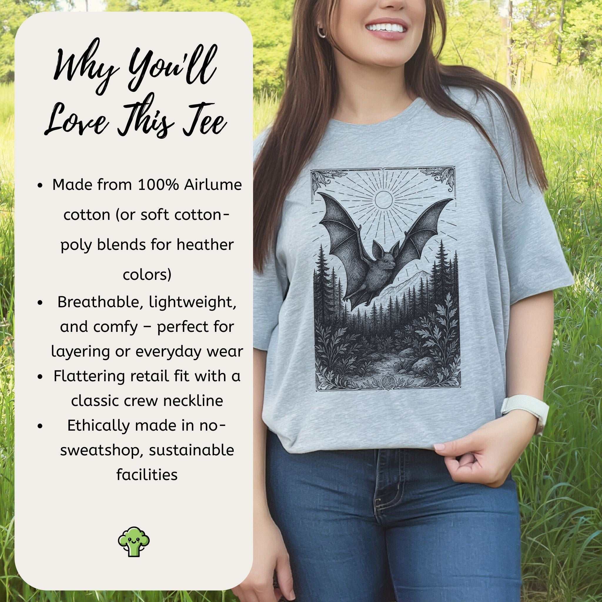 Nocturnal Guide – Bat Spirit Animal T-Shirt