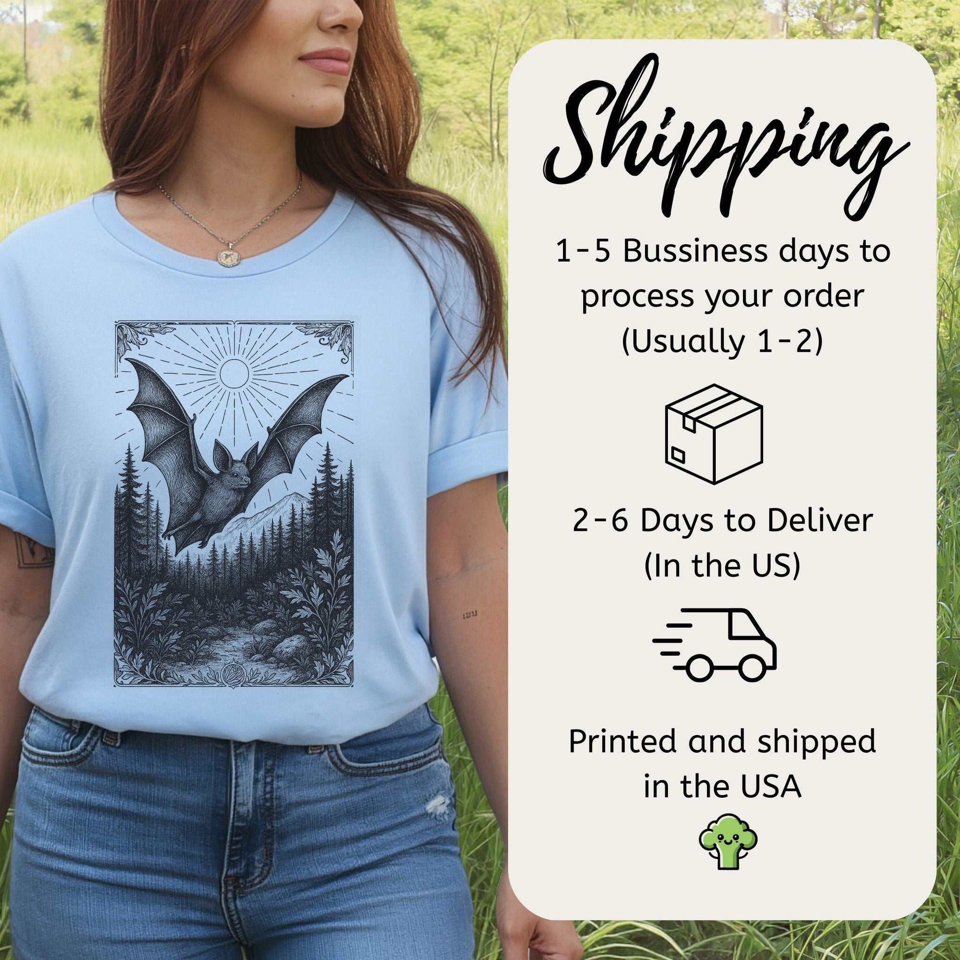 Nocturnal Guide – Bat Spirit Animal T-Shirt