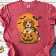 Beagle Halloween Pumpkin End Animal Testing Comfort Colors Shirt