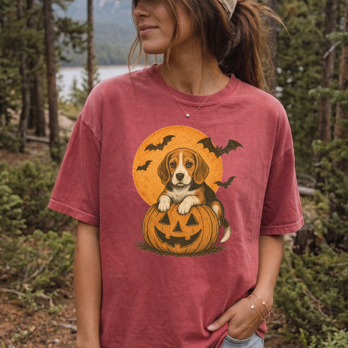Beagle Halloween Pumpkin End Animal Testing Comfort Colors Shirt