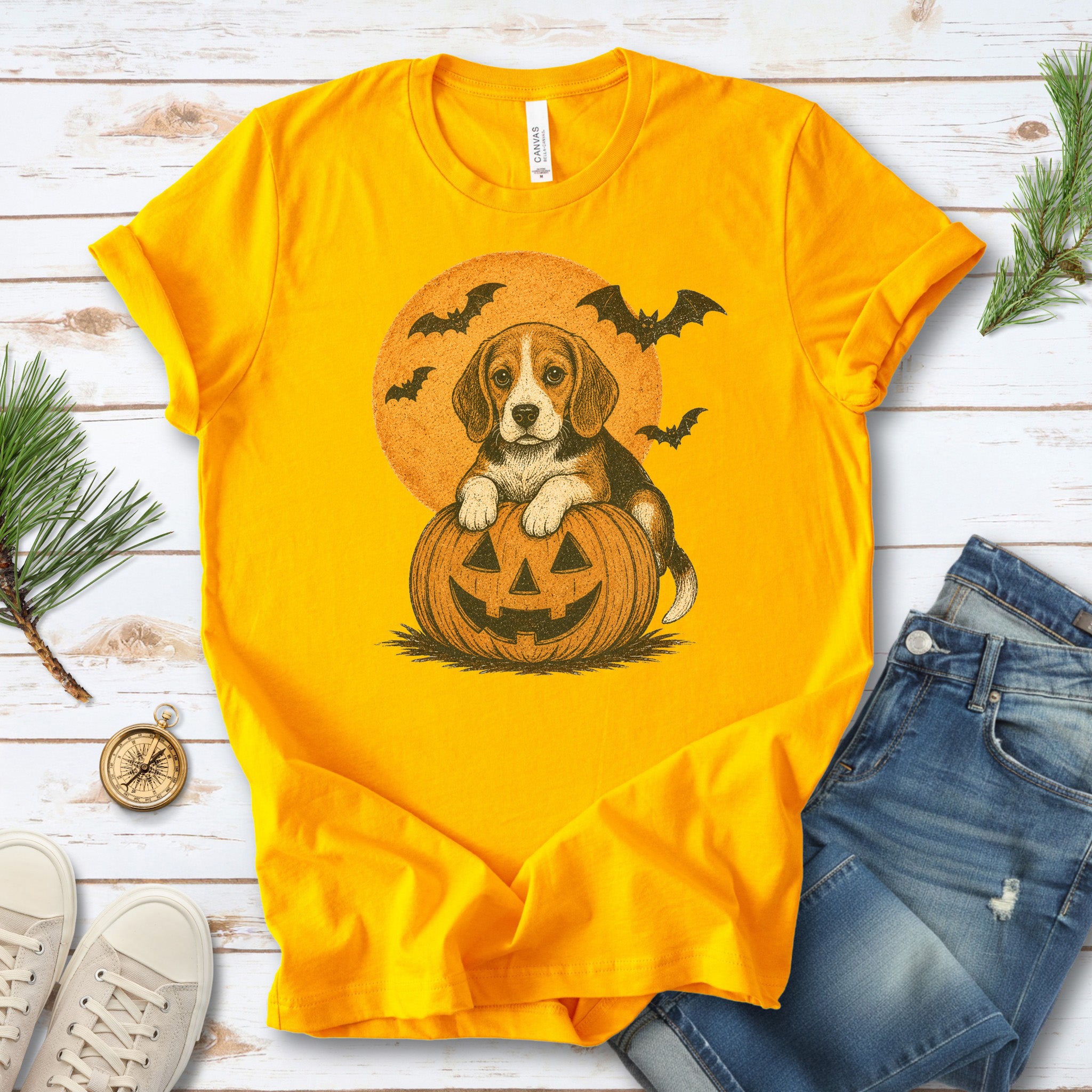 Beagle Halloween Pumpkin End Animal Testing T-Shirt