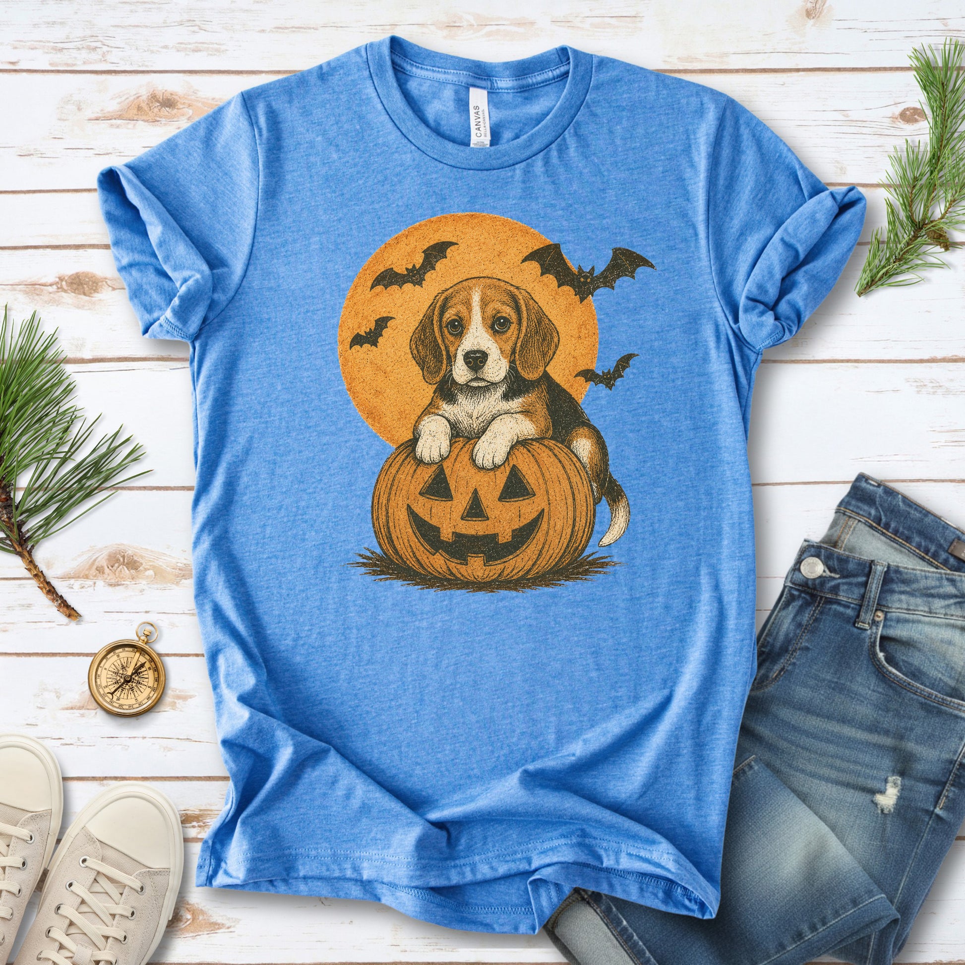 Beagle Halloween Pumpkin End Animal Testing T-Shirt