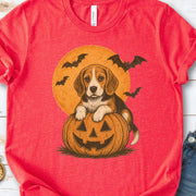 Beagle Halloween Pumpkin End Animal Testing T-Shirt