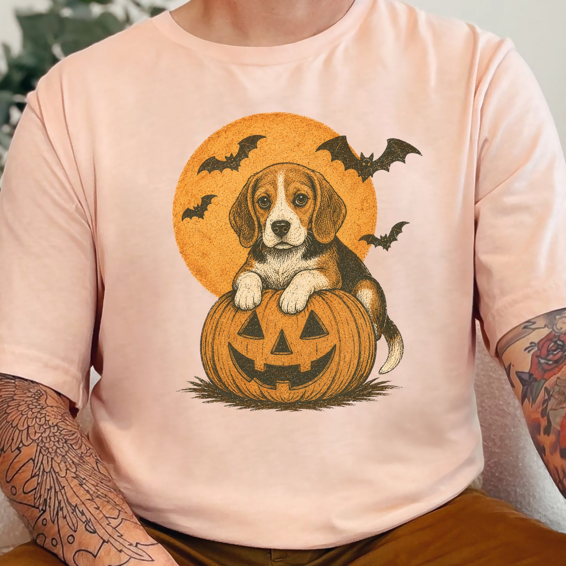 Beagle Halloween Pumpkin End Animal Testing T-Shirt
