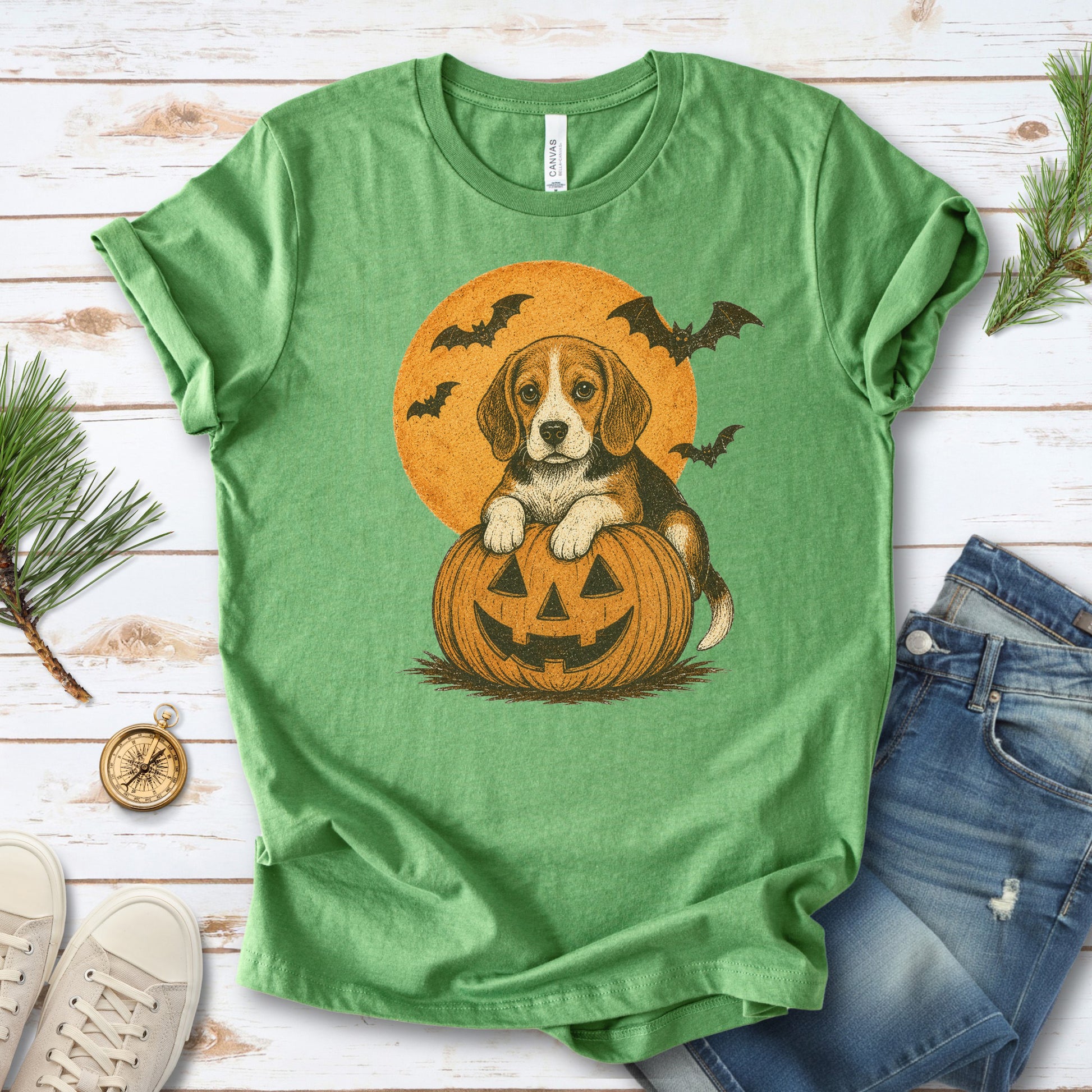 Beagle Halloween Pumpkin End Animal Testing T-Shirt